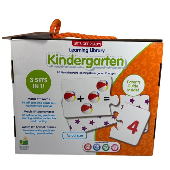 Lets Get Ready! Learning Library Kindergarten Educational Game Set Complete - Picture 3 of 7